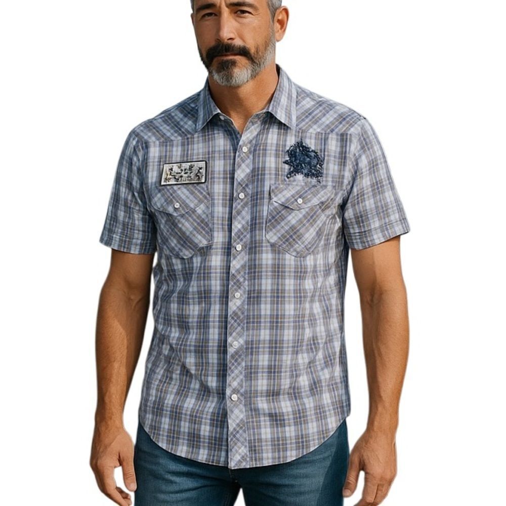 American Rag Snap Button Men’s Button Down Shirt Size Large